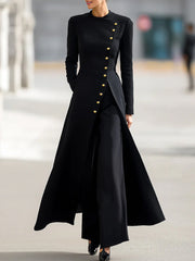 Elegant Long Blazer And Trousers Set