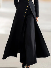 Elegant Long Blazer And Trousers Set