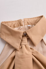 Stylish Sleeveless Halter Blouse with Neck Tie Detail